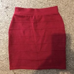 Red skirt